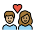 couple with heart, person, person, medium-light skin tone, medium skin tone